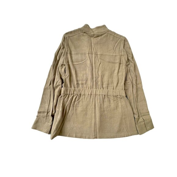 AS By DF Bullerproof Women Military Style Jacket S Khaki Olive NWT - Picture 2 of 7